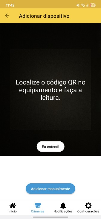 Selecionar tipo de cadastro