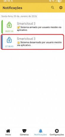 Desarmar Alarme - passo 5