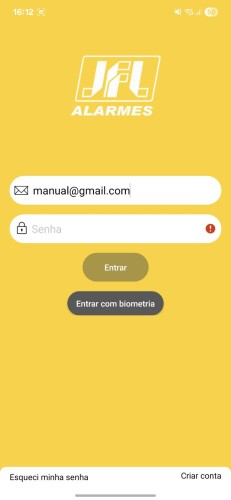 Ativando biometria