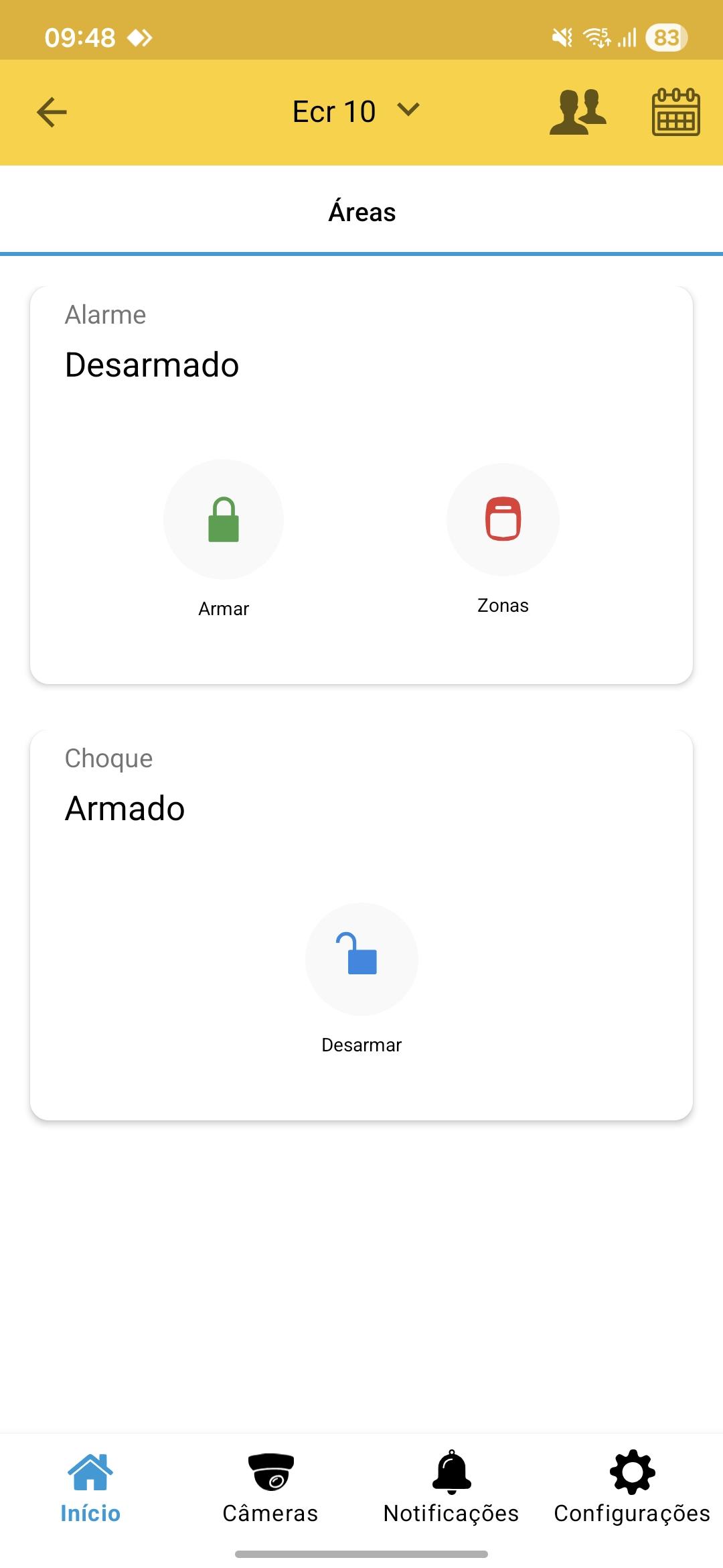 PASSO 4 - Tela inicial com equipamento atualizado