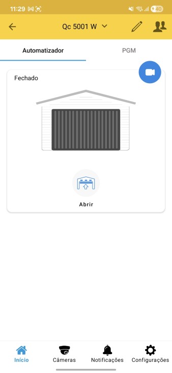 PASSO 3 - Tela do equipamento com ícone de imagem e botão de edição