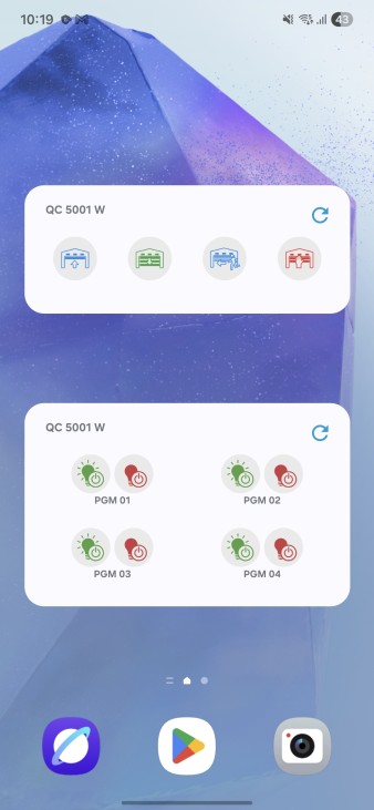 Passo 7 - Visualizar o widget na tela inicial