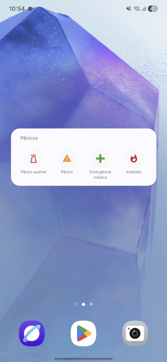 Passo 4 - Visualizar o widget de Pânico