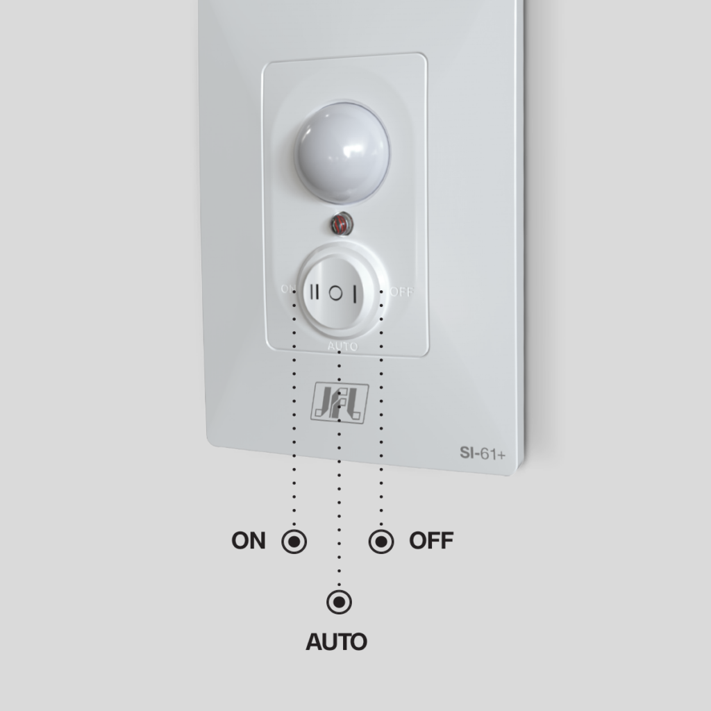 Sensor de iluminação com interruptor integrado JFL Alarmes